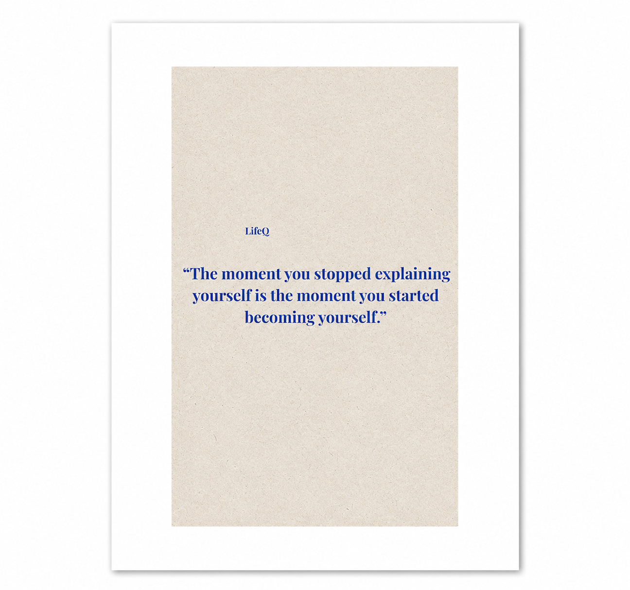 THE MOMENT YOU STOPPED